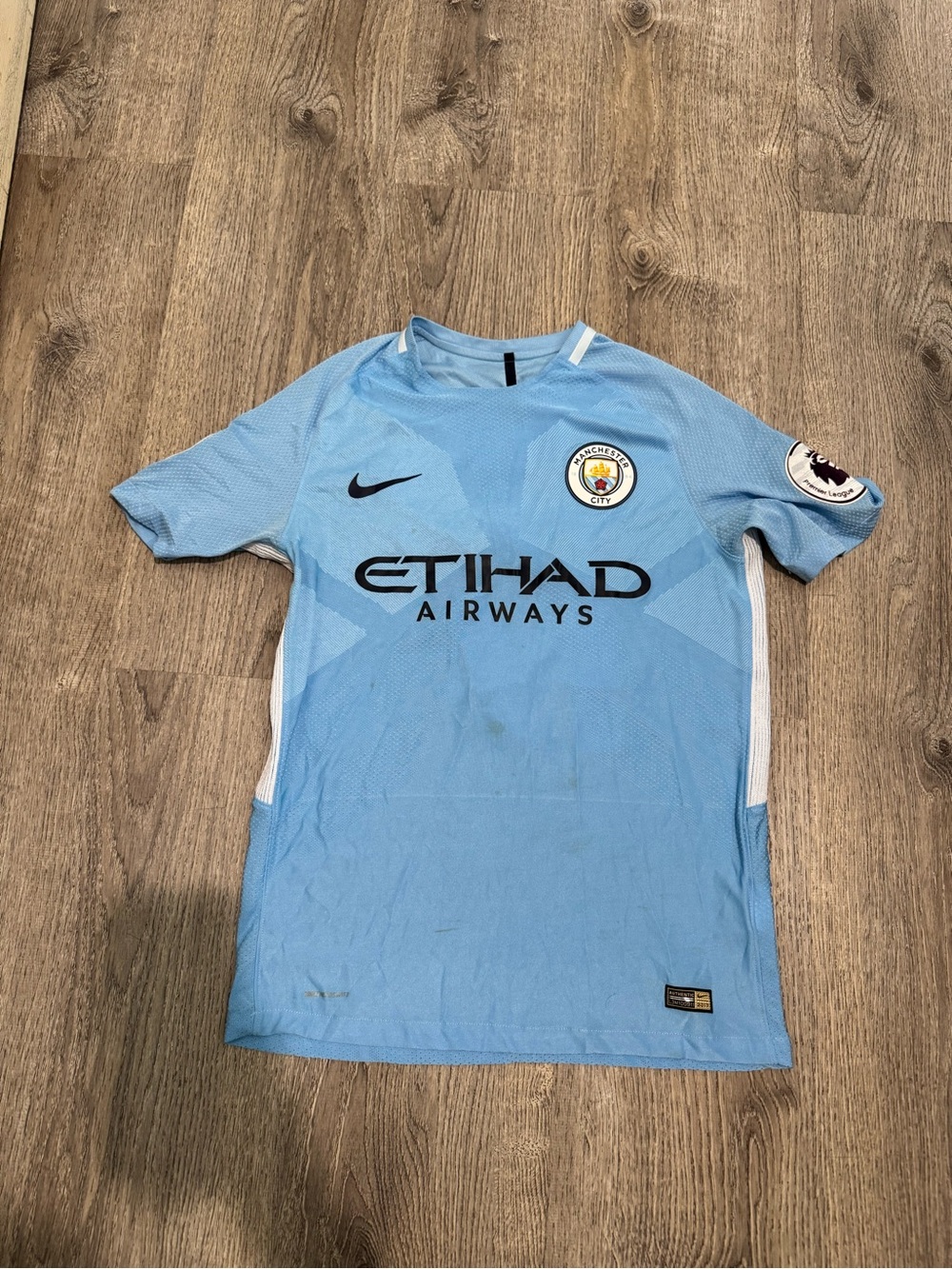 Nike Light Blue Manchester City Home Soccer Jersey